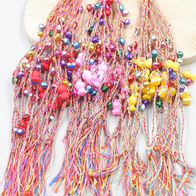 Dragon Boat Festival Multicolored Rope Hand-Woven Bell Sachet Bracelet Children'S Nafu Embroidered Tiger Zongzi Hand Rope Gift