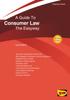 The A Guide To Consumer Law : The Easyway. Revised Edition 2020 Book