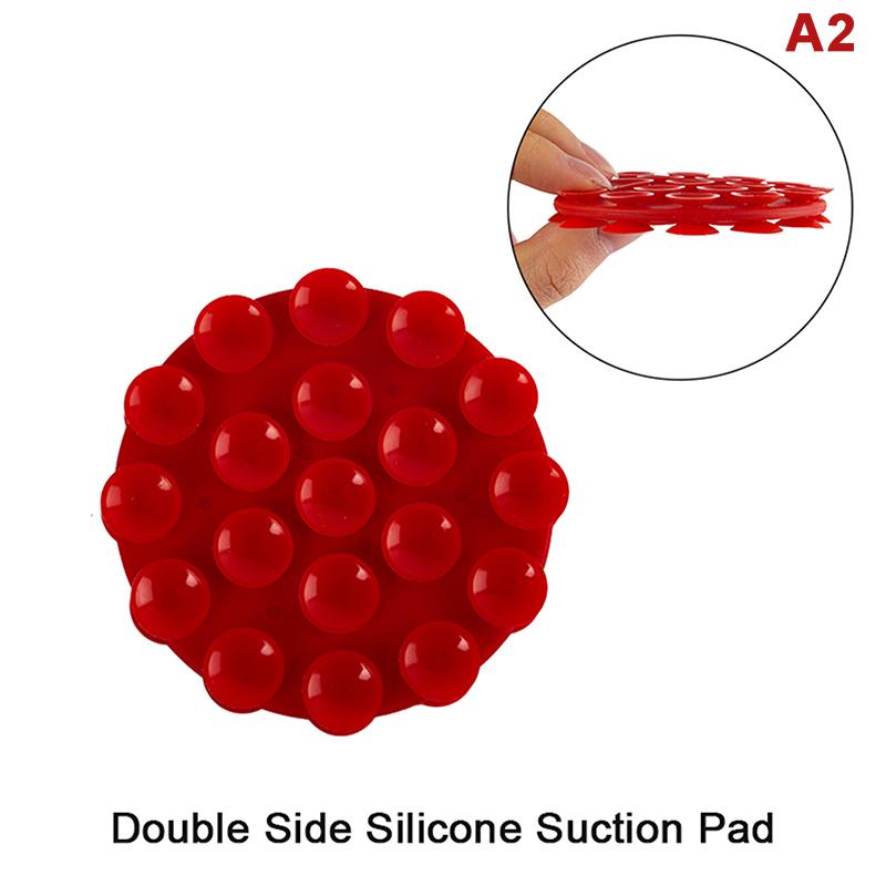 Portable Silicone Suction Cup Phone Mount Double-Sided Mount Car Navigation Bracket Universal Mobile Phones Stand