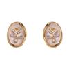 Oil Drop Vintage Earrings Women Ear Jewelry Sweet Stud Earrings Vintage Rose Flower Earrings  Gift