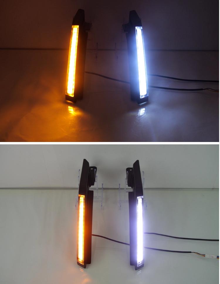 Dual Color Daytime Running Lights for 2021-2025 Ford Bronco Hood