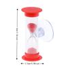 Suction Cup Mount Sand Timer 2/3 Minutes Mini Hourglass Hourglass Sand Clock  Desktop Display