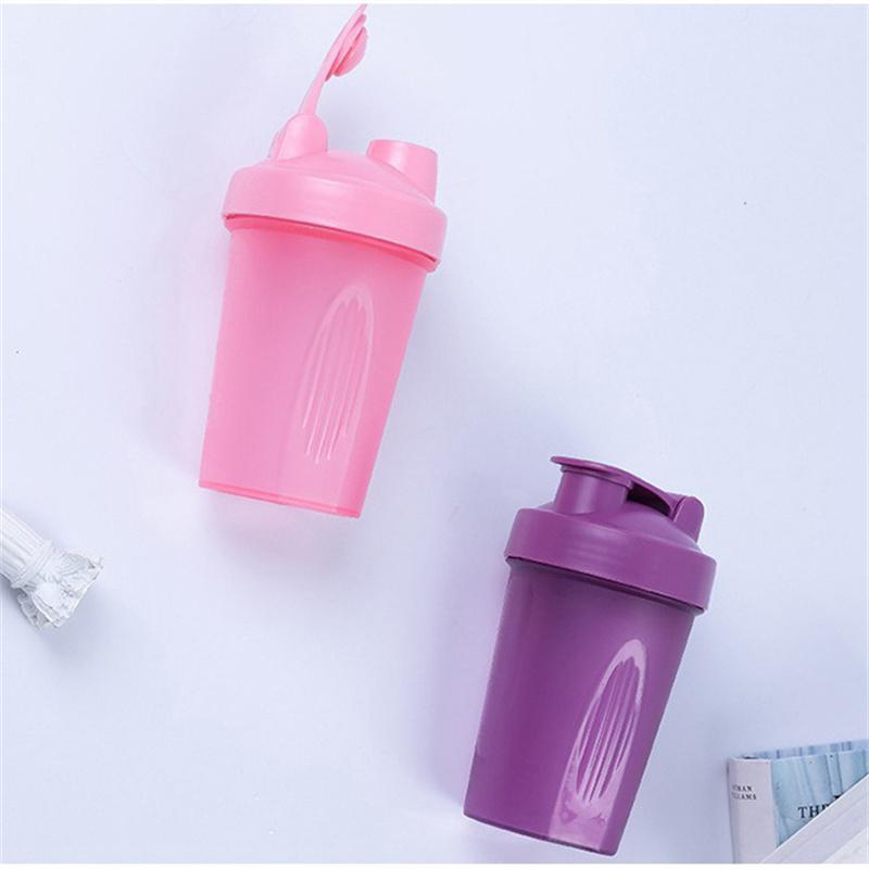 Sports Water Cup with Shaker Balls Leak Proof Drink Shaker Bottle Whey Protein Powder Mixing Bottle Fitness Gym Shaker Drink Cup