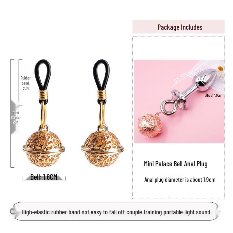 Bell Nipple Clamps: Wearable SM Training Toys for Outdoor Erotic Stimulation and Punishment
