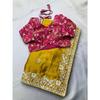 Party Wear Premium Rangoli Silk Saree – Elegant Wedding Collection with Embroidery Lace Border & Digital Print Blouse