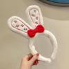 Bandas para el pelo de felpa con orejas de conejo largas para niñas, accesorios para la cabeza, diadema, accesorios para vestido, mujer, niña, cosplay, lolita, cosplay, accesorios para el pelo
