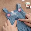 4Pcs New Applique Pants Knee Elbow Jeans DIY Iron-on Fabric Patch