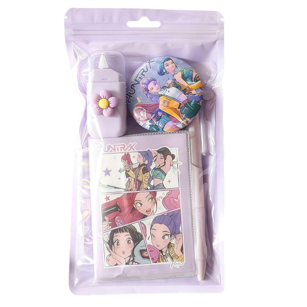 K-pop demon hunters Stationery Set for Elementary Students – Practical Learning Supplies Educational Rewards Gift Accessories