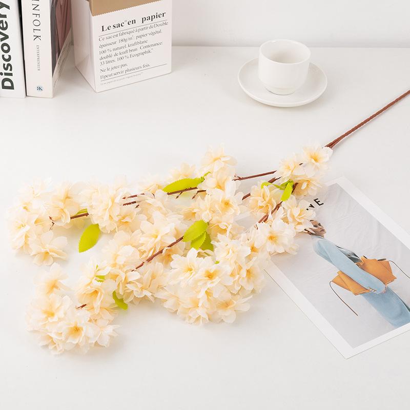 1/3pc Artificial Cherry Blossom Flowers Pink Silk Cherry Blossom Home Garden Wedding Table Centrepiece Party Event Spring Decor