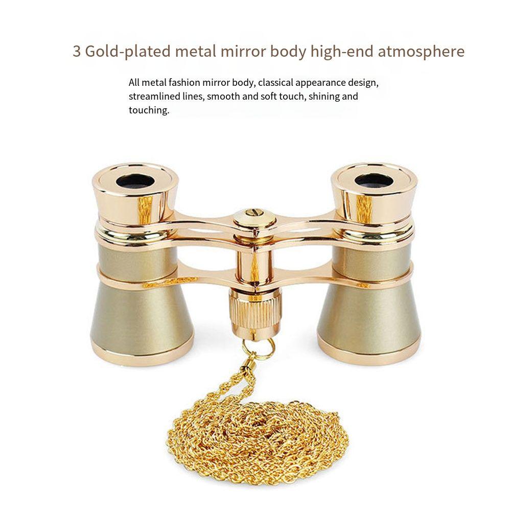 Portable Theater Glasses 3 X 25 Musical Concert Telescope for Adults Kids Women