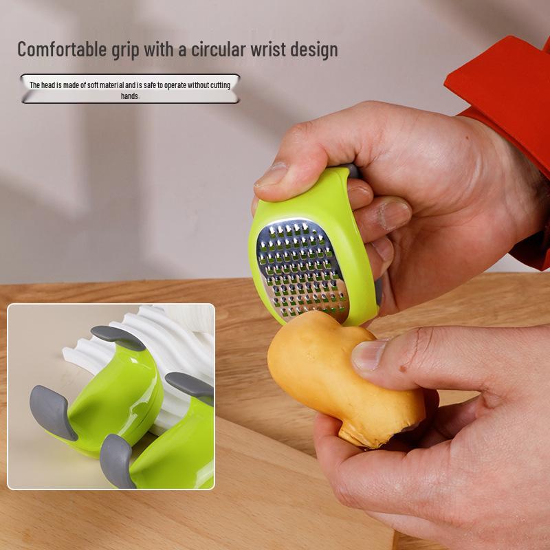Stainless Steel Multi-functional Ginger Grater & Garlic Press - Vegetable & Carrot Shredder