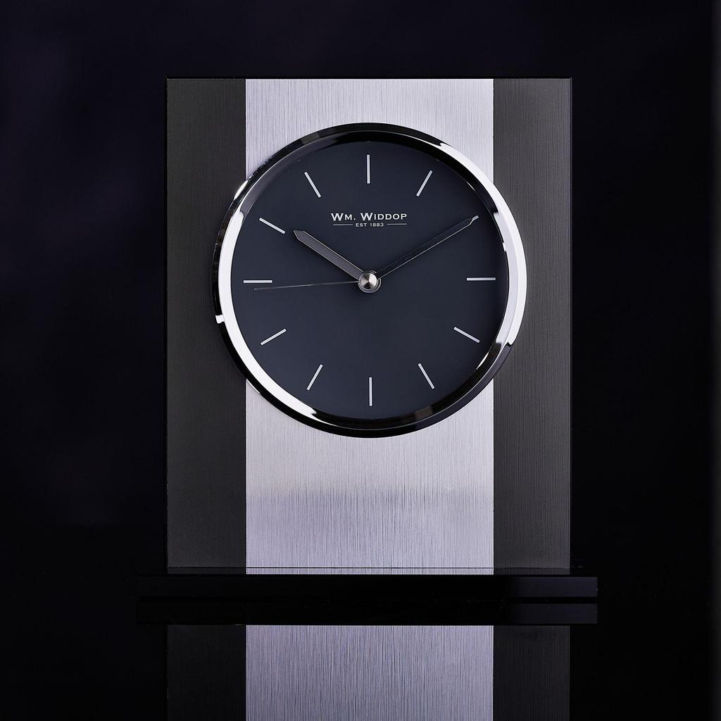 William Widdop Aluminium Mantel Clock