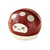 Ceramic Cutter Sharpener Small Mushroom Shape Kitchen Tool Sharpener with Vacuum Suction Cup Base Double Groove Kitchen Gadget