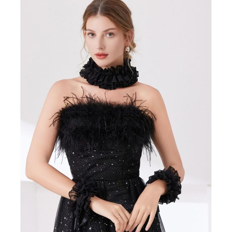 Elegant Arm Cuffs Comfortable Elastic Bowknot Wrist Cuffs Sleeves For Outfit Enhancer Women Armwear Decorative Accessory