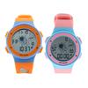 Kids Digital Watch Colorful LED Backlight 50M Water Proof Stopwatch Calendar Alarm TPU Strap 12 24 H