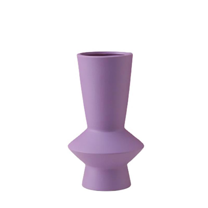 Ceramic Vase Minimalist Solid Color Vases for Flowers Abstract Art Desk Decoration Flower Arrangement Decorative Ornaments