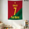 CR7 Custom Name Wall Tapestry Aesthetic Wall Hanging Printed Fabric Blanket Decorative Tapestries for Bedroom Living Room Home Decor