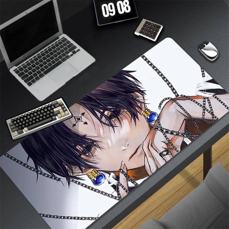 Computer Gaming Accessories Mousepad Office PC Mouse Pad Keyboard Pad Desk Decoracion Hhunter x Hhunter Chrollo Anime Desk Mat