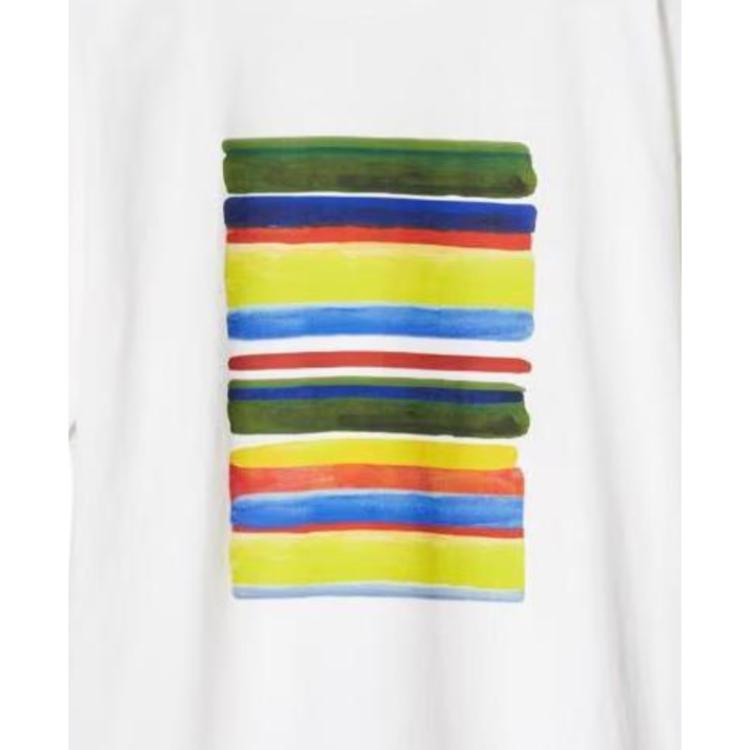 Uniqlo X Jw Anderson Collaboration Ss24 Fashion Minimalist Pattern Printed Crew Neck Short Sleeve T-Shirt Men Tops White 467104-01