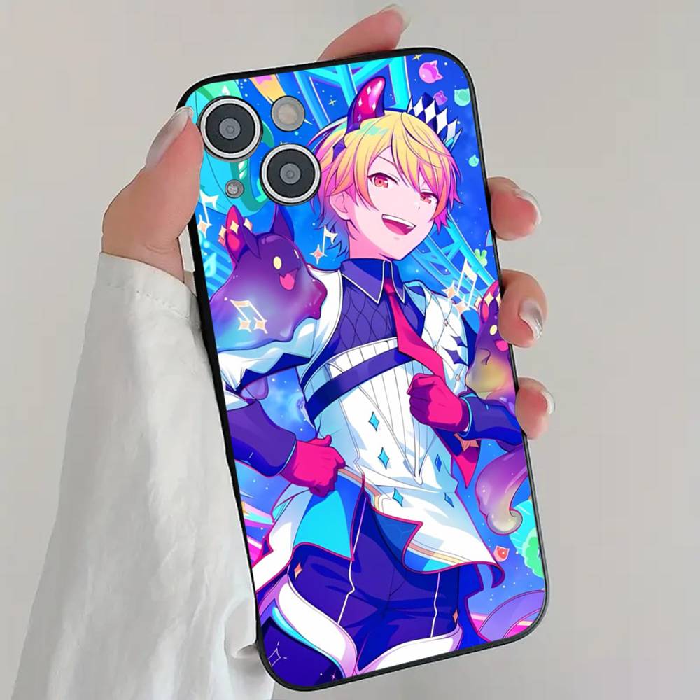 Handsome T-TENMA T-TSUKASA Anime Game P-Project S-Sekai Pjsk Phone Case Cool Black Silicone Soft For IPhone 16 15 14 13 12 11 X