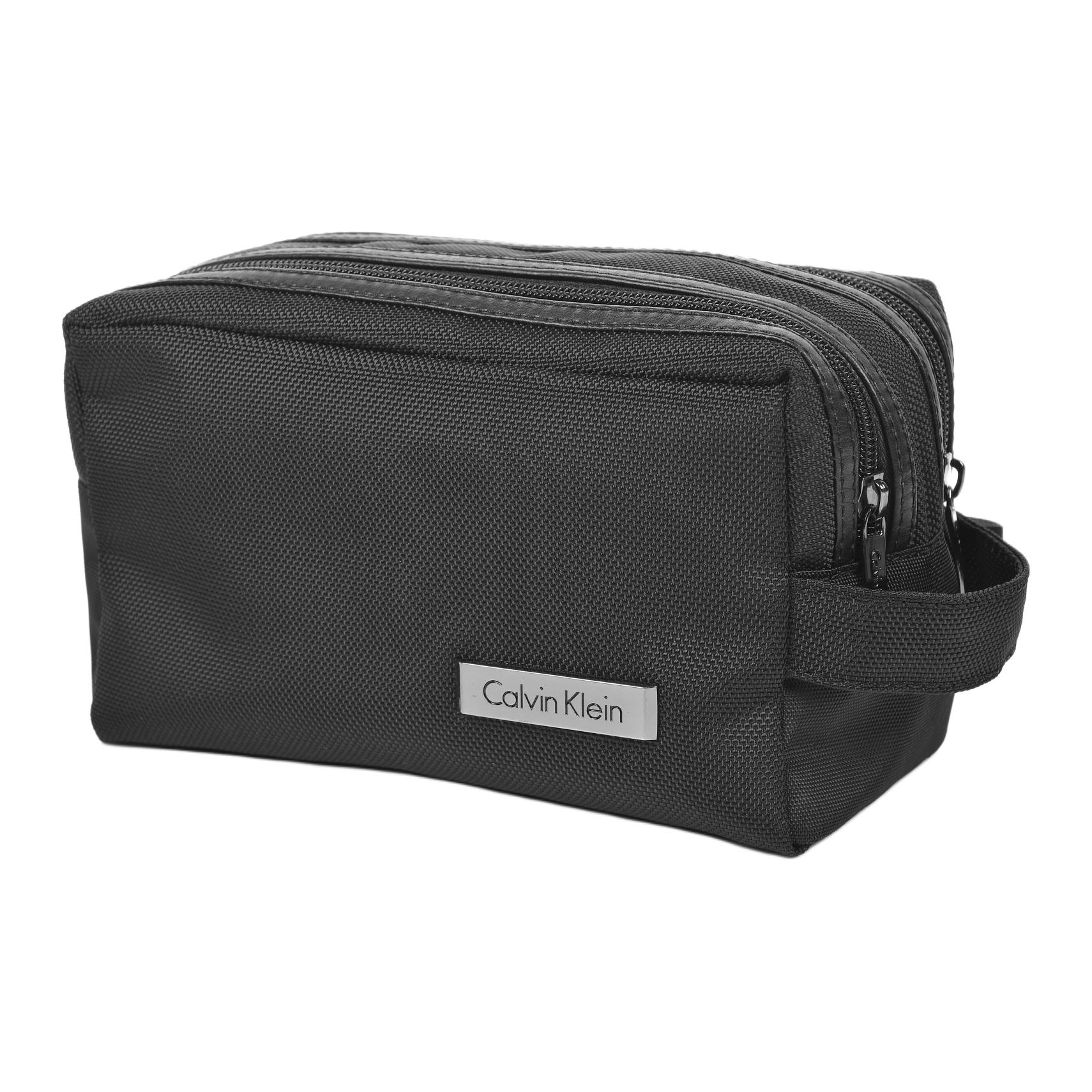 

New CALVIN KLEIN Polyester Toiletry Bag Unisex Black C199720001 20.1*9.9*13.0CM