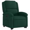 Electric Recliner Chair with Rising Function Dark Green Velvet