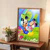 Full Round Diamond Painting Mickey Mouse Under The Lotus Leaf Art Rhinestone Picture Mosaic DIY 5D Cross Stitch Embroidery Home Decoration