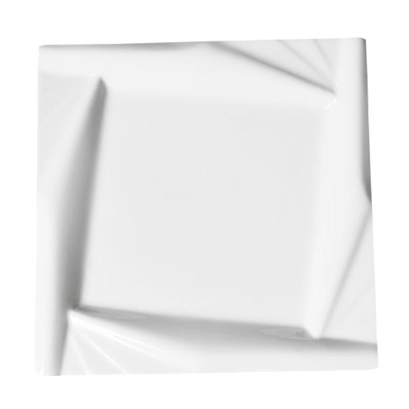 Zhi Shi 12-inch Square Bone China Cold Dish Plate