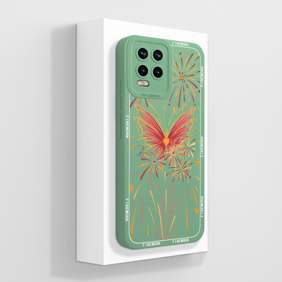 For Realme 8 Pro 8i 8S Phone Case Cute Flower Patterns Soft Liquid Silicone Full Coverage Cover For Realme 8Pro Anti Drop Shell