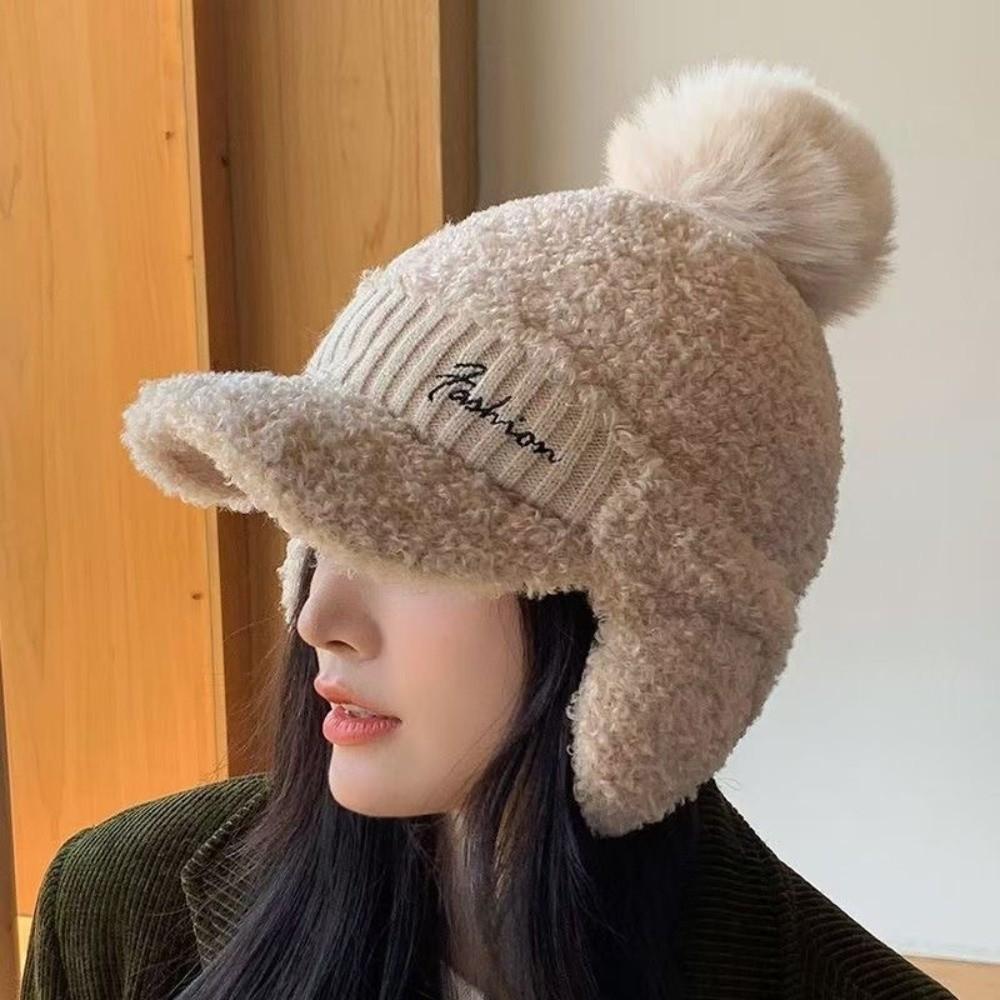 Thermal Warm Earmuffs Cap Solid Color Ear Flap Protection Hat Outdoor Activities