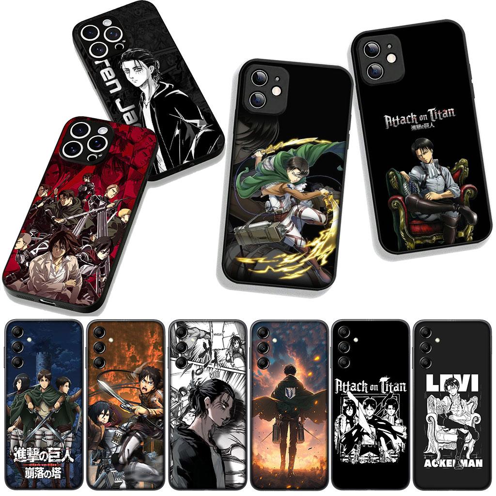 For Samsung Galaxy A36 A17 A26 A07 A35 A54 A53 A13 A33 A34 S8 S9 S20 S21 FE S10 Plus Case Levi Attacks Jaeger On Titan Eren