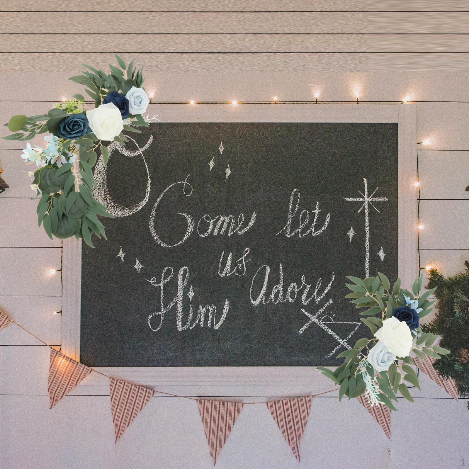 

2 шт. шелковая свадебная арка с цветами, гирлянда с цветами, подвесной дисплей для праздничного стола Option 4 A