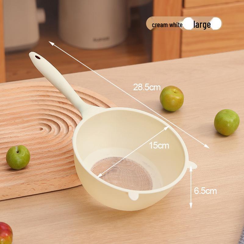 Multi-Functional Rice Washer & Colander: Hands-Free Kitchen Basin for Washing Rice, Fruits, Vegetables, with Spoon & Soy Milk Dregs Filter.
