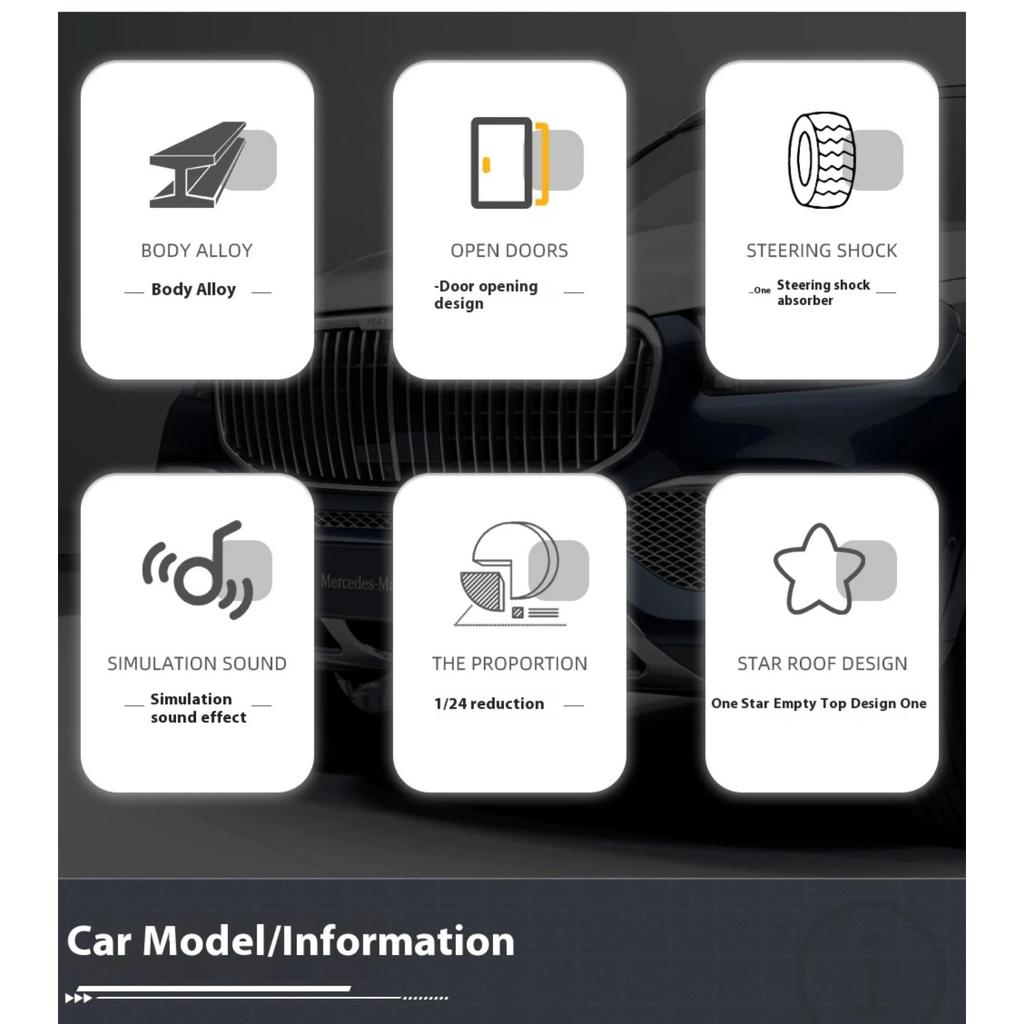 1/24 Scale BENZ GLS600 Car Simulation Alloy Car Model Suitable for Boys Birthday Gift Metal Die-cast Off-road Vehicle Children's Toys