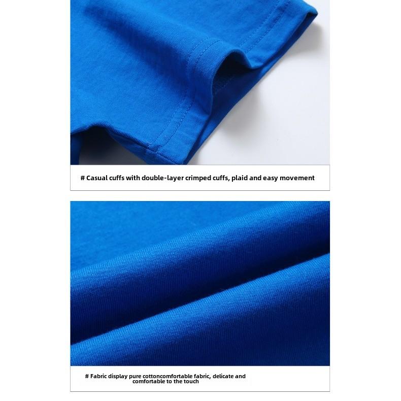 GMXIA Cotton Short Sleeve T-shirt Men's Fashion Loose Half Sleeve Top Printed T-shirt