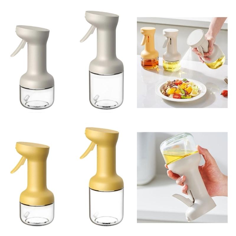 Nonslip Silicone Handle Oil Misters Bottle Leak proof Pump Sprayer For Healthy Cooking Oil Control And Multipurpose Kitchen Applications