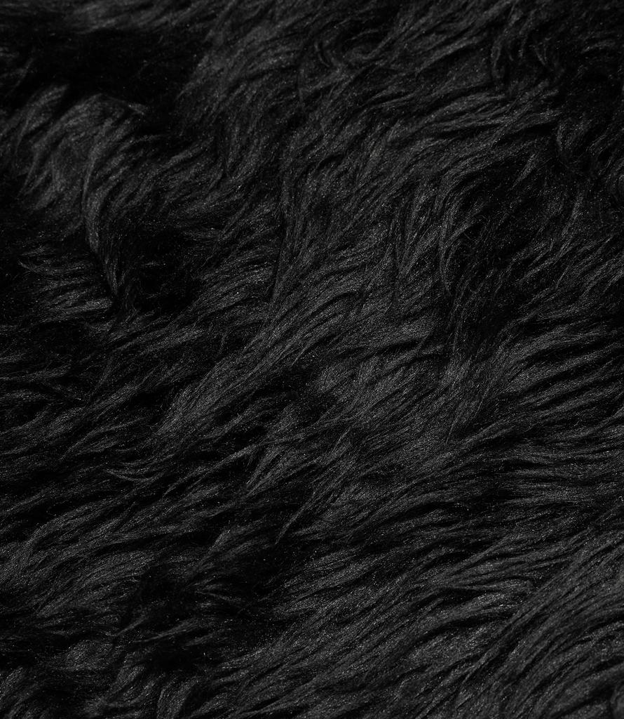 Niceghostclub Fur Yeti Hoodie Zip Up_Black(Ng2Ffum490A)
