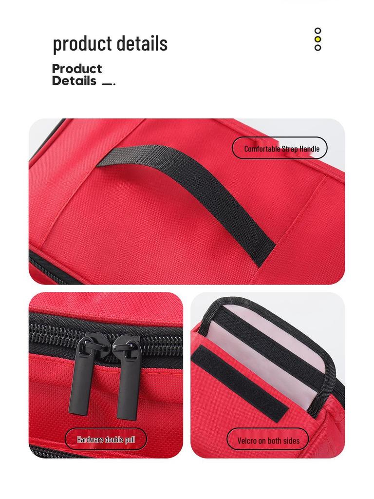 Compact Family First Aid and Medicine Travel Bag