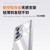 For Samsung Galaxy Z Fold 7 6 5G Case with Screen Protector Film & Holder Slim Hinge Protectio Electroplated Crystal Clear Cover
