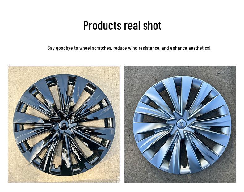 2019-2024 Model Y 34th Gen 19'' Wheel Covers, Full Edge Protection, Anti-Scratch Design