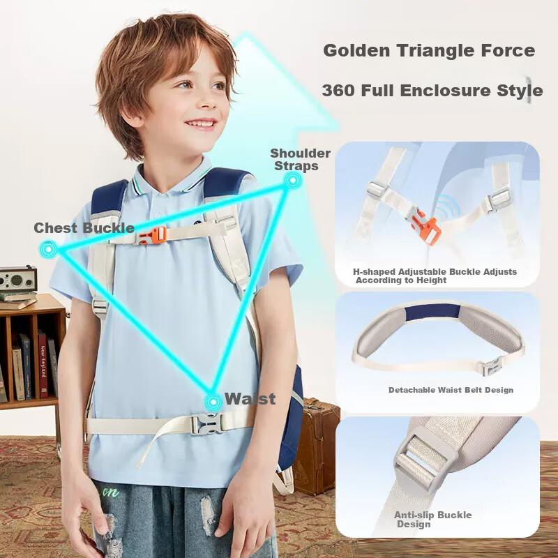 COOLBABY Schoolbag for Primary School Students with Cloud-Like Spine Protection And Weight Reduction,