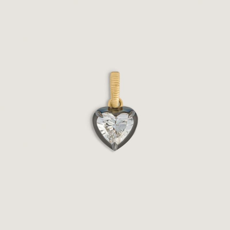 Geometric Heart Pendant Necklace for Women Dainty White Zircon Bead Chain Jewelry Perfect for Date Vacation