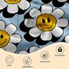 Trendy Daisy Design Beach Towel, Ultra Soft Quick Dry Lightweight Super Absorbent Durable for Swimming Bathing Camping