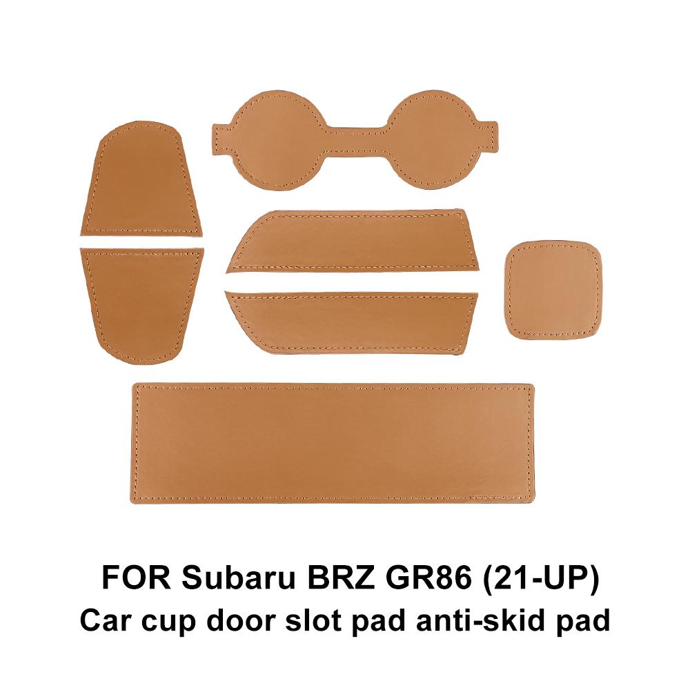 Cup Mat For Subaru BRZ Toyota GR86 2021 2022 2023 2024 Anti-Slip Dust-proof Rubber Pads Rug Gate Slot Mats Stickers Accessories