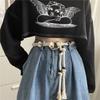 Tie Up Coarse Rope Belt Ethnic Style Pack Thread Waist Belt Fashion Rope Waistband  Dress Jeans