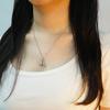 Fashionable Plump Stainless Steel Alphabet Necklace For Women