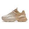 Anta Nut Thick Sole Height Increasing Low Top Casual Shoes Women sneakers White Wood-Color 922418885-4