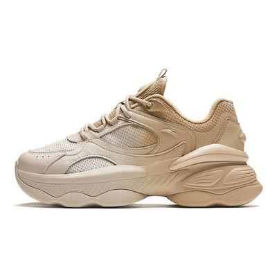 Nut Thick Sole Height Increasing Low Top Casual Shoes Women Sneakers White Wood-Color 922418885-4