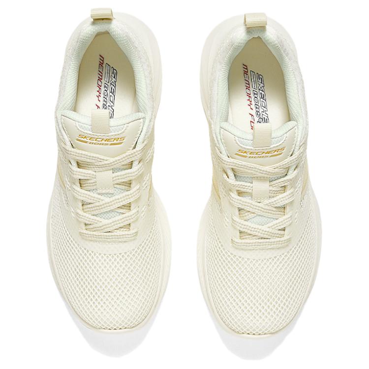 Skechers Bobs Sport Casual Shoes Comfortable Durable Breathable Low-Top Lifestyle Sneakers Women Sneakers Beige 117522-NAT