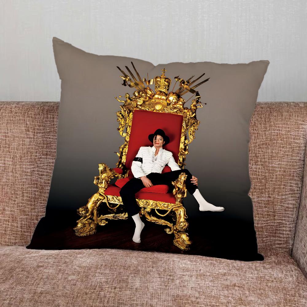 Singer M-Michael Jackson Pillow Case For Home Bedroom Car Office Decoration Living Room Sofa Cushion Cover Suitable